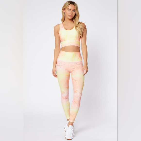 Scorpio Sol - Vinyasa High Waist Legging | Sunset Splash Tie Dye | Size Medium - Picture 3 of 11